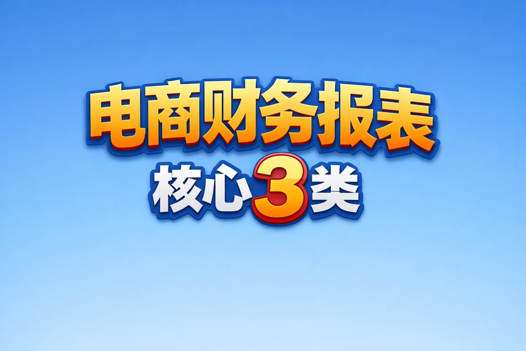 清单汇总！电商需要做哪些财务报表，核心 3 类
